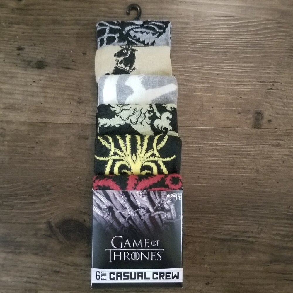 Game of Thrones 6 pack Crew Socks